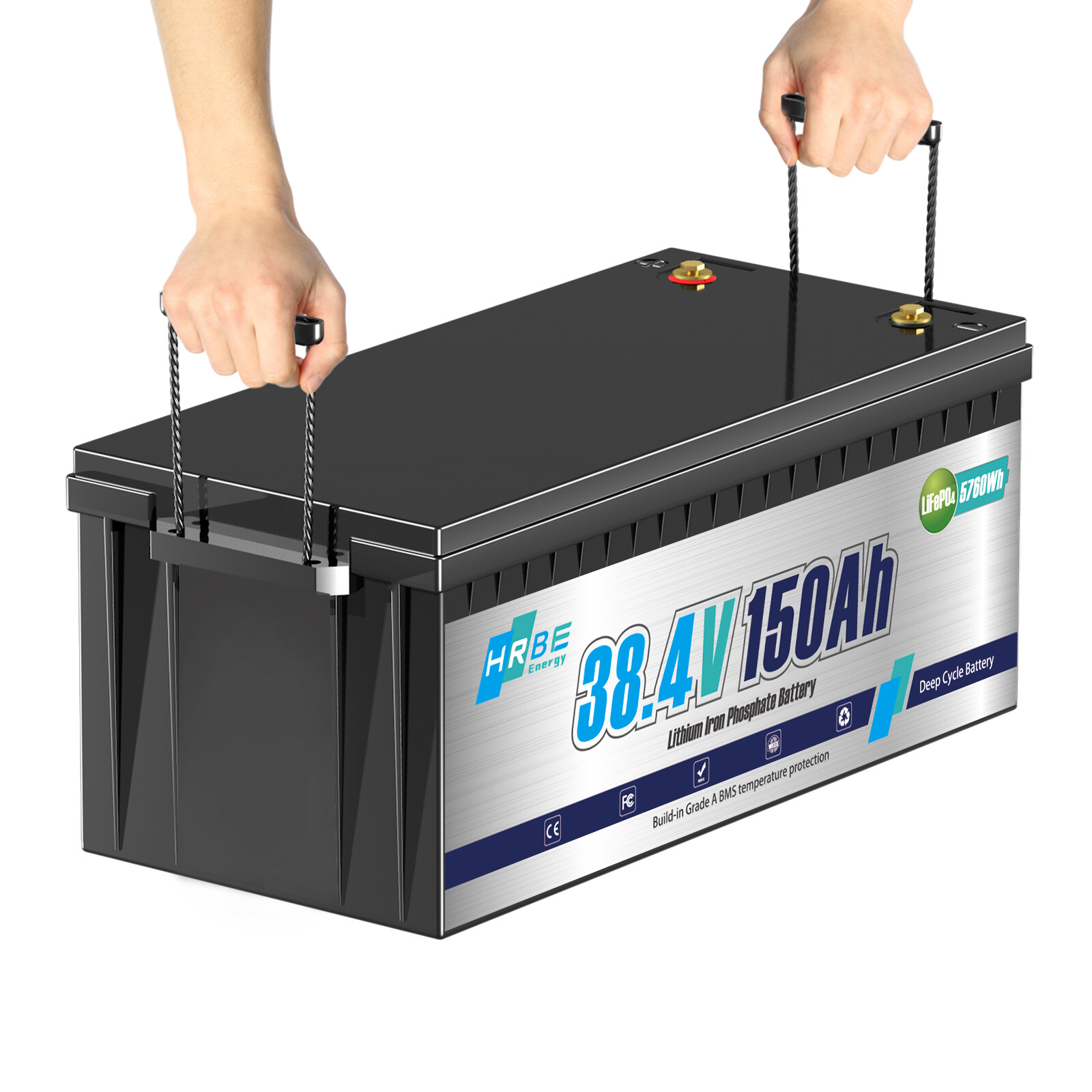 36V 150Ah LiFePO4 Lithium Battery 200A BMS for Golf Cart Trolling Motor+ Charger