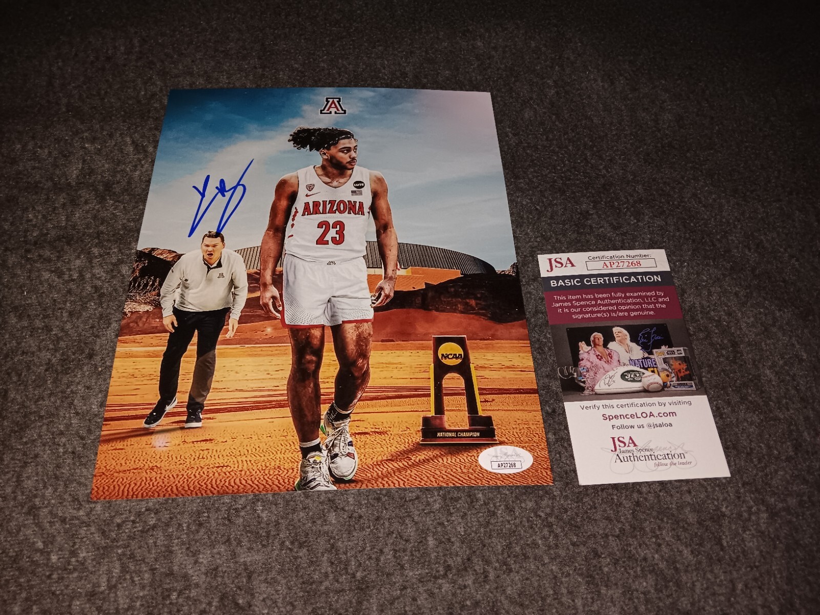 kylan boswell Autographed Signed Arizona Wildcats 8x10 Jsa 