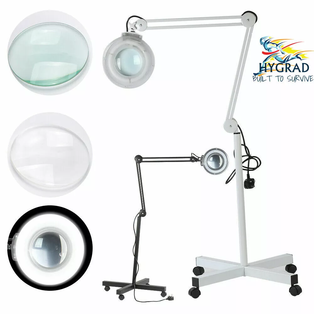 Clinical Floor Standing Magnifiying Lamp Adjustable Clarity