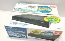 Apex DT250A DIGITAL TV SIGNAL PASSTHROUGH CONVERTER BOX TUNER