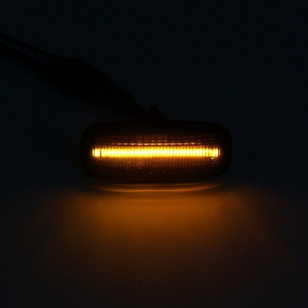 Passend FüR Audi A2 A3 8L A4 B5 A6 C5 LED Seitenblinker Schwarz Set-image