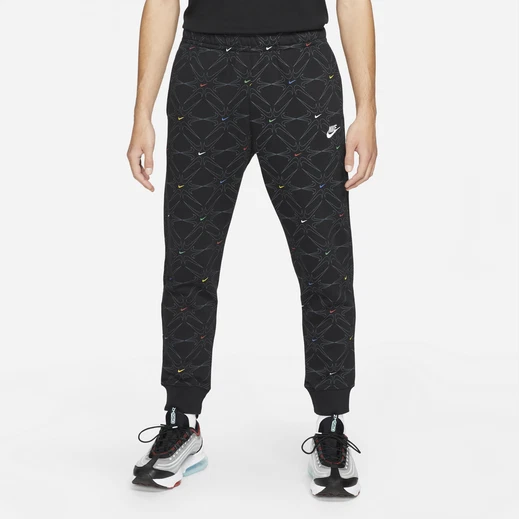 nike all over print swoosh joggers