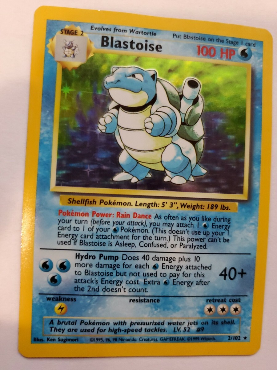 Blastoise Base Set Holo Pokemon Card Jungle Fossil | eBay