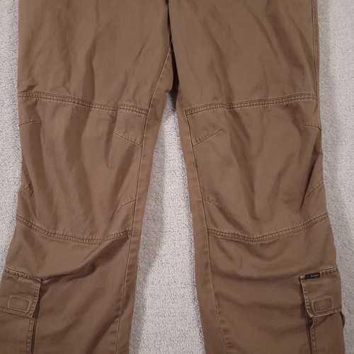 Vintage Calvin Klein Baggy Cargo Pants Women's 13 Beige Wide Leg Grunge Skater - Picture 4 of 22
