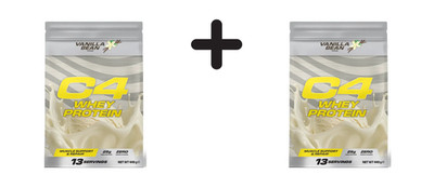 2 x Cellucor C4 Whey Protein (449g) Vanilla Bean (53,44 EUR/kg)