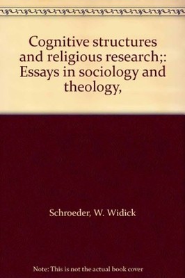 Kognitives Structures Und Religiös Research Hardcover W.Widick S