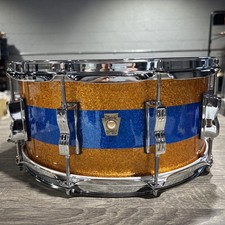 Ludwig Classic Maple Snare Drum 14 x 6.5 in. Gold/Blue Tri-Band