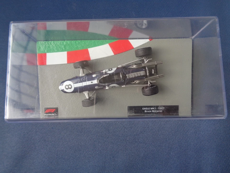 FORMULA 1 COLLECTION SCALA 1/43 MODELLINO EAGLE MK1 - 1967 BRUCE MCLAREN - Immagine 4 di 4