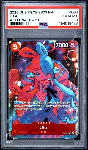 One Piece En Uta Alternate Art EB03-003 PSA 10 Gem Mint