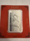 2012 PAMP 100g .999 Silver Gram Bar Dragon Lunar Calendar #001424. Not Sealed