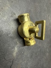 CHIAVE GIREVOLE IN OTTONE NON RIFINITO CON DENTI 1/8-27 IPS FEMMINA ENTRAMBE LE ESTREMITÀ