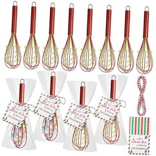 12 Sets Christmas Whisk Baking Supplies Gifts Sets Includes Silicone Xmas