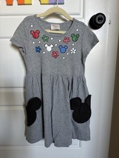 Hanna Andersson Disney Mickey Mouse Dress - size 120 / 6-7; Mickey Mouse Pockets