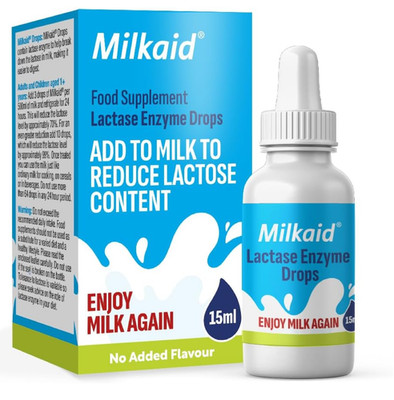 Milkaid Drops Lactose Intolerance Relief Natural Milk Substitute 0.5 fl oz - 15