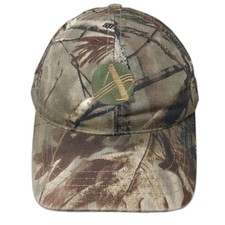 Competition Headwear Snapback Brown Camo Realtree Made In USA Hat Vintage