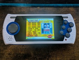 SEGA Genesis Ultimate Portable Handheld Console White Blue USB Built-in Games