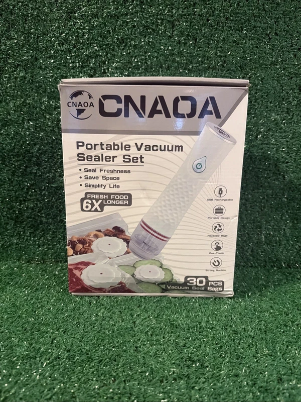 Compact Vacuum Sealer with 30 Reusable Vacuum Bags