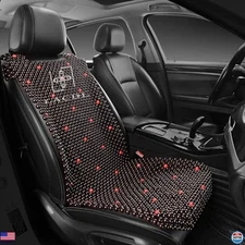 LACDL Cooling Beaded Car Seat Covers - Breathable Wood Cooler for Trucks & SUVs