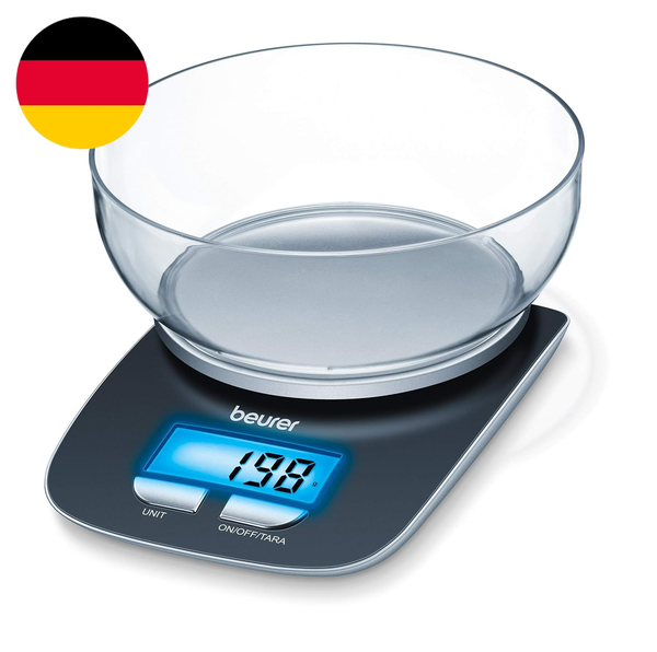 Beurer KS 25 KüChenwaage Mit 1,2L WiegeschüSsel, Digitale KüChenwaage Mit Tara-Z-image