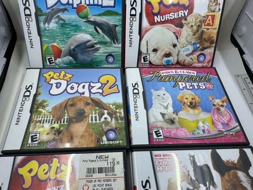 Lot Nintendo DS Petz 6 jeux Nursery Dolphinz Dogz fer à cheval Puppyz Kittenz - Photo 3/13