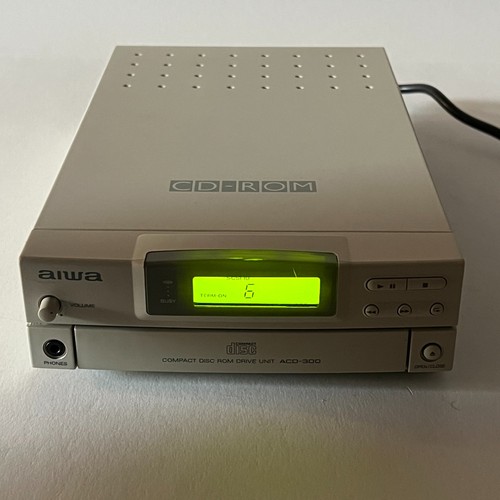 Tested Aiwa ACD-300 CD Rom External SCSI CD-ROM Drive Unit - Amiga - 1994 Rare - Bild 2 von 11