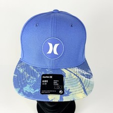Hurley Kids Size 8-20 Blue Shoreline Snapback Adjustable Knit Hat New - Clean
