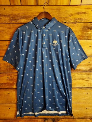 Founders International Collection Mens M Golf Polo Shirt S. Carolina Print LCC
