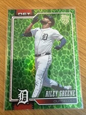 2026 Topps #209 Riley Greene Easter Green Foil Nmmt