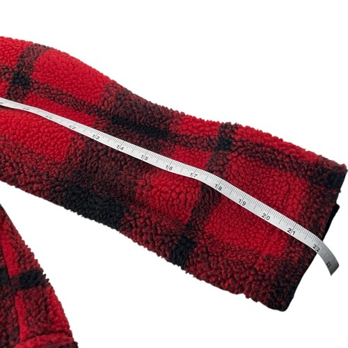 Old Navy Womens Large Fuzzy Fleece Jacket Sherpa Collar Full Zip Pockets - Picture 6 of 8