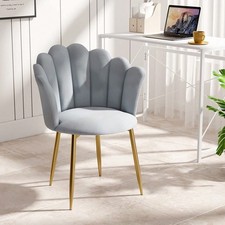 Velvet Armchair with Gold Legs Comfy Accent Chair for Bedroom Living Room