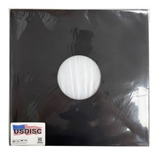 USDISC Record Inner Sleeves 12", LP, Polylined, Square Corners Black Lot