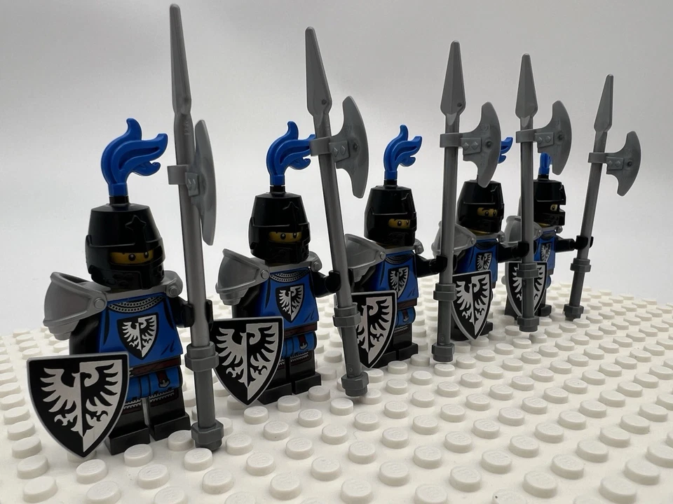 5 Pack LEGO Black Falcon Knights Minifigures – Army Builder Set – Free Shipping - Image 2 of 4