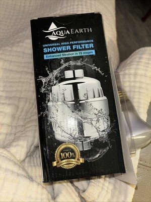 NEW AQUA HOME GROUP 15 STAGE SHOWER FILTER CHROME