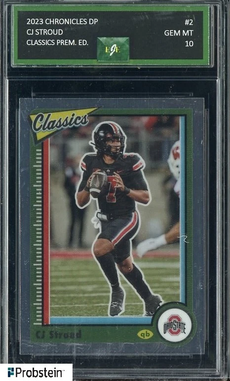 CJ Stroud Panini Chronicles Draft Picks Classics Premium Edition #2 Gold Vinyl 1/1