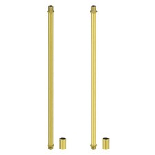 2 Set Sand Gold Straight Pipe Lamp Stems Rod ...