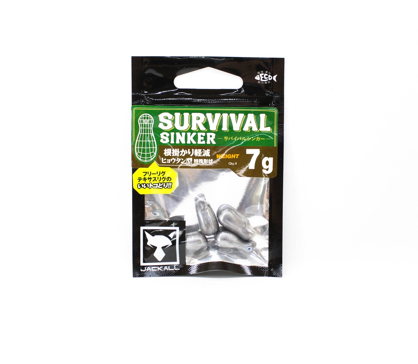 Jackall Survival Sinker 7 grams 4/Pack 7G/4Pcs (6828)