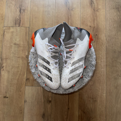 Adidas Predator Freak.1 FG Soccer Cleats S24190 White Red US 9.5 UK 9 EUR 43 1/3