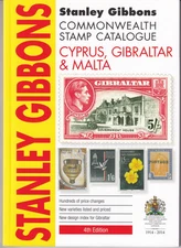 STANLEY GIBBONS CYPRUS, GIBRALTAR & MALTA STAMP CATALOGUE 4th EDITION