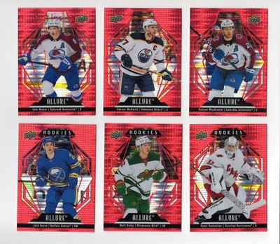 2022-23 Upper Deck Allure Red Rainbow Parallel #1-150 Pick From List !!