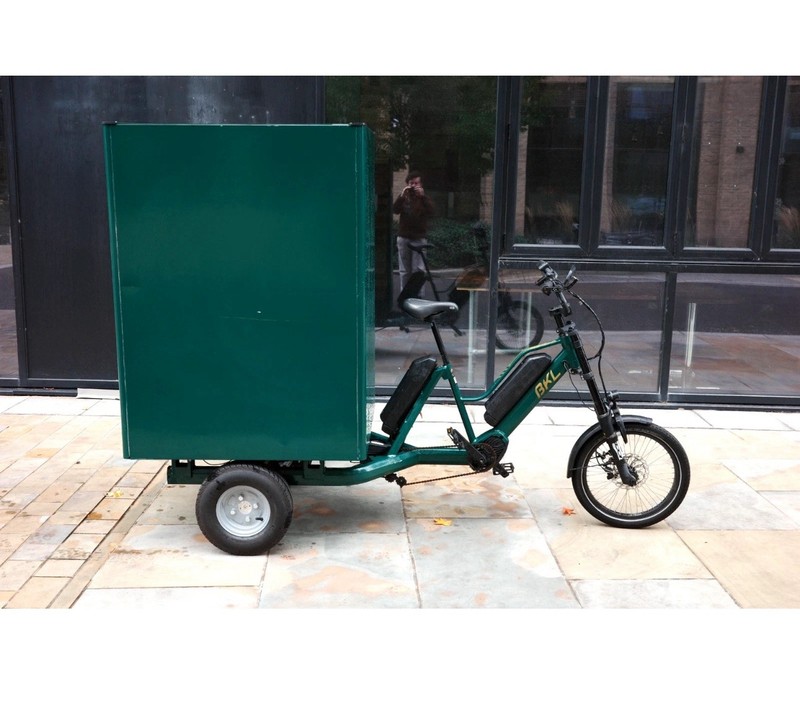 BKL Delivery Cargo Bike 3 Wheels Strong Metal Box Trike with Motor Padlock 