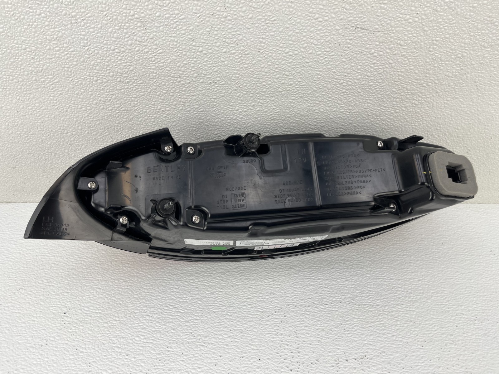 MINT! 2020 2021 BENTLEY CONTINENTAL GT GTC LEFT DRIVER BLACK LED TAILLIGHT OEM