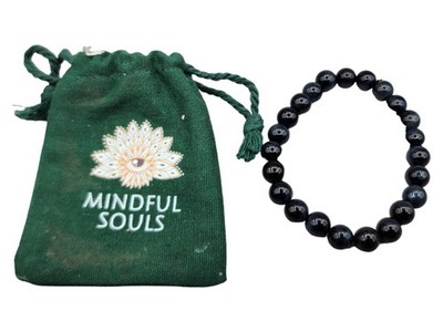 Mindful souls Black Tourmaline Bead Bracelet