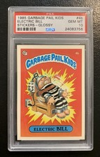 1985 Garbage Pail Kids OS1 Electric Bill 4b PSA 10 GEM MINT-RARE GLOSSY CARD TWT