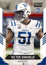 Victor Dimukeje 2021 Score RC #397 Duke Blue Devils