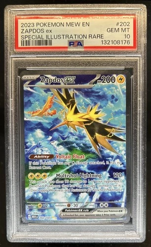 2023 Pokemon SV 151 Zapdos ex Special Illustration Rare #202/165 PSA 10 GEM MINT