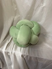 Room Essentials Shaped Knot Pillow Toss Pillow Throw Pillow Light Green