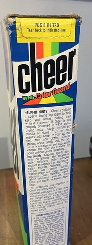 Vintage 1988 CHEER ALL TEMPERATURE LAUNDRY DETERGENT 4LB. 3OZ Sealed Movie Prop - Picture 6 of 12