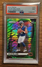 2024 Prizm - CALEB WILLIAMS - Neon Green Pulsar Rookie - CHICAGO BEARS PSA 9