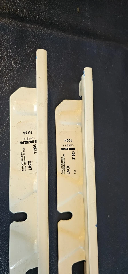 ONE) IKEA Lack Metal Brack Shelf Support piece Rail Only 1034 21305 CARB P1 - image 2 of 4