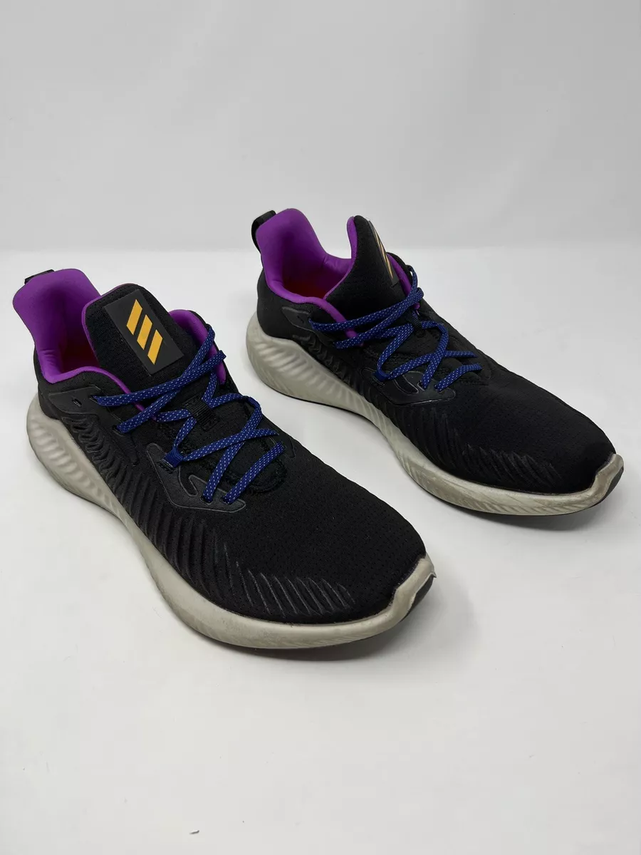 Adidas Alphabounce Mens Size 10 Black Blue Purple Mens Running Shoes G54125 | eBay